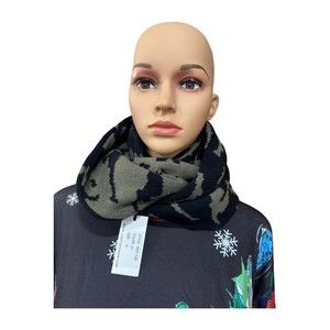 Lisa Todd Scarf Neck-warmer. Two Sided. Size:S Cashmere